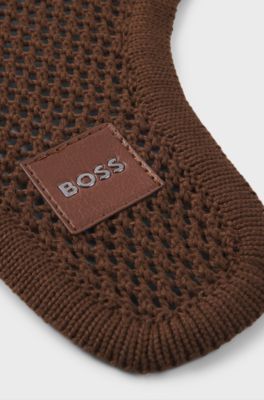 Equestrian crochet-knit fly veil, Dark Brown