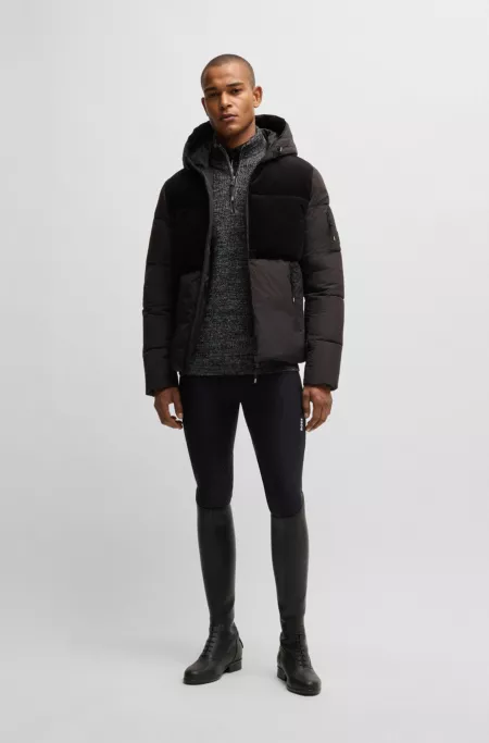 Equestrian melange troyer sweater