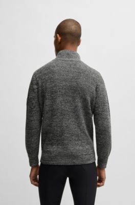 Equestrian melange troyer sweater, Grey