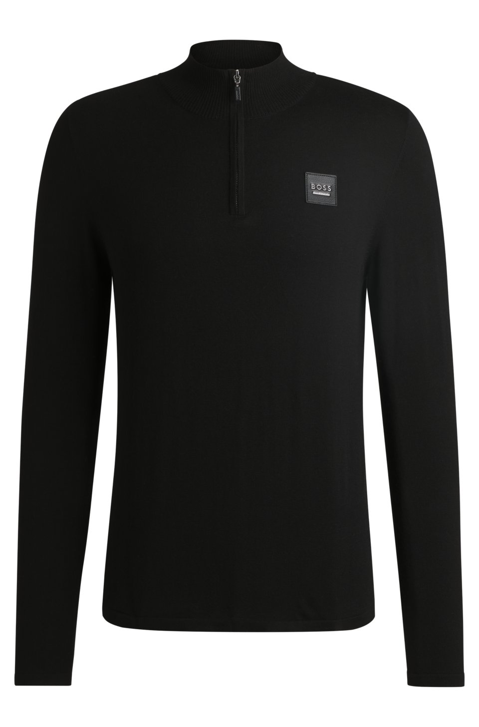 Equestrian troyer sweater with logo patch
