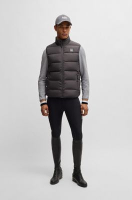 Sudadera estilo troyer para equitaci&oacute;n en algod&oacute;n el&aacute;stico, Plata