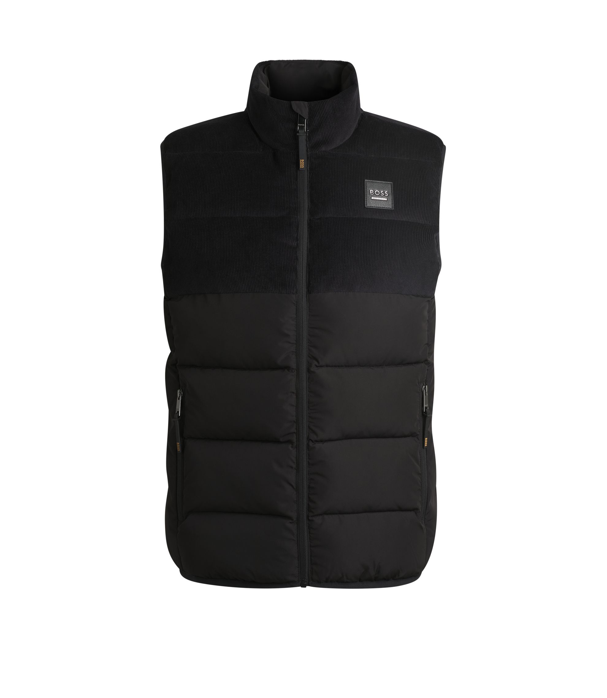 BOSS - 乗馬 防水パデッドジレ パネル - ブラック