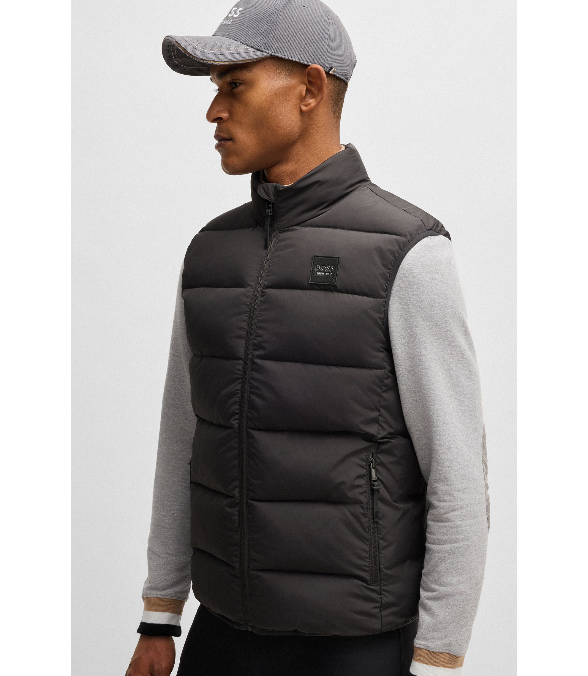 BOSS - 乗馬 防水パデッドジレ パネル - ダークブラウン