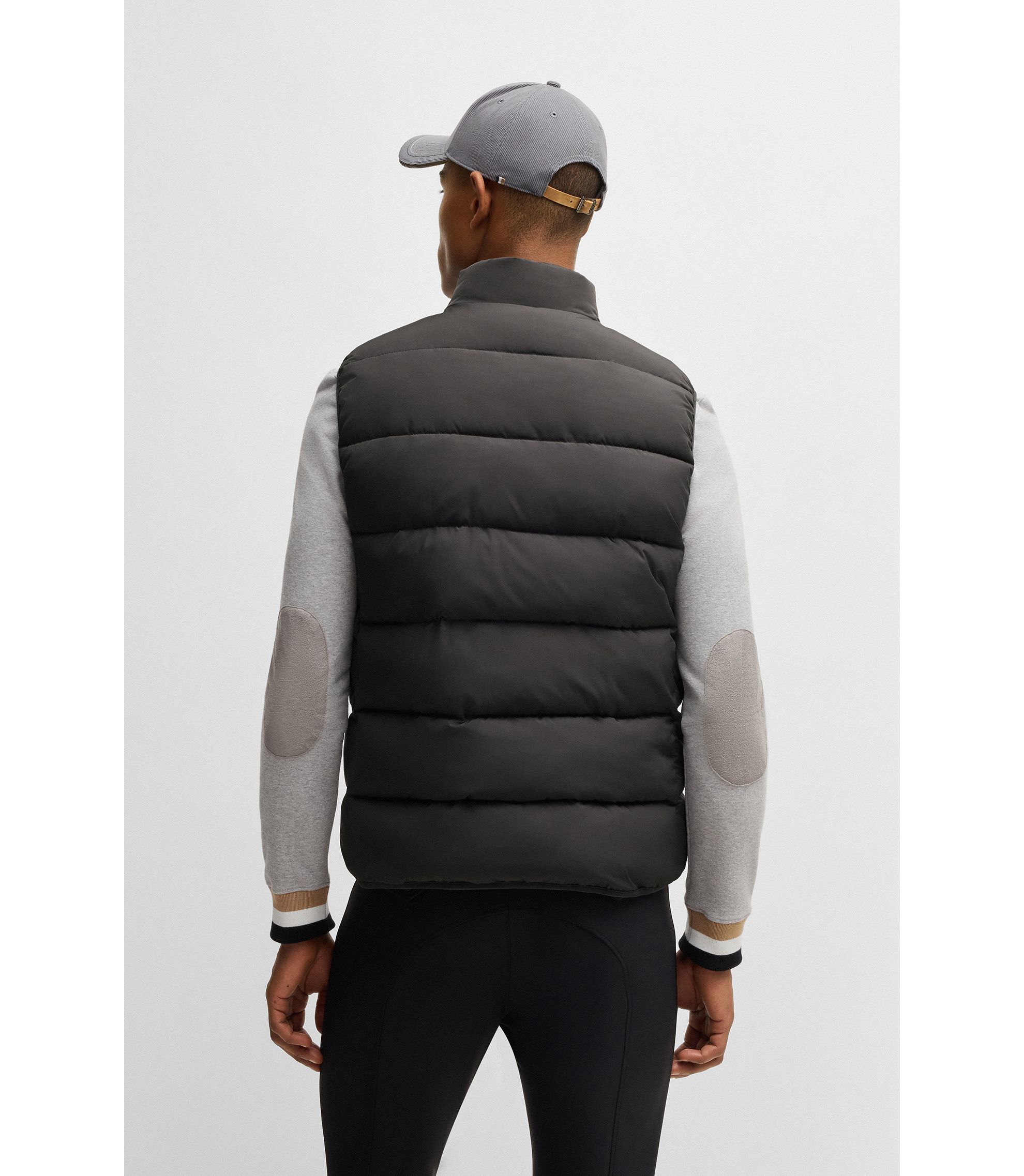 BOSS - 乗馬 防水パデッドジレ パネル - ダークブラウン