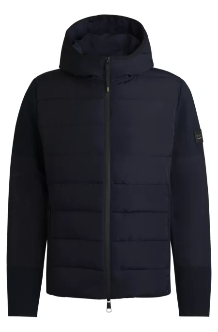 Equestrian water-repellent hybrid padded jacket