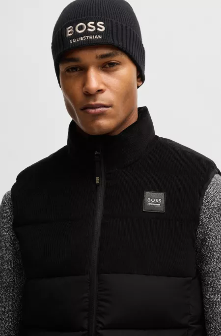 Equestrian fisherman beanie hat in cotton
