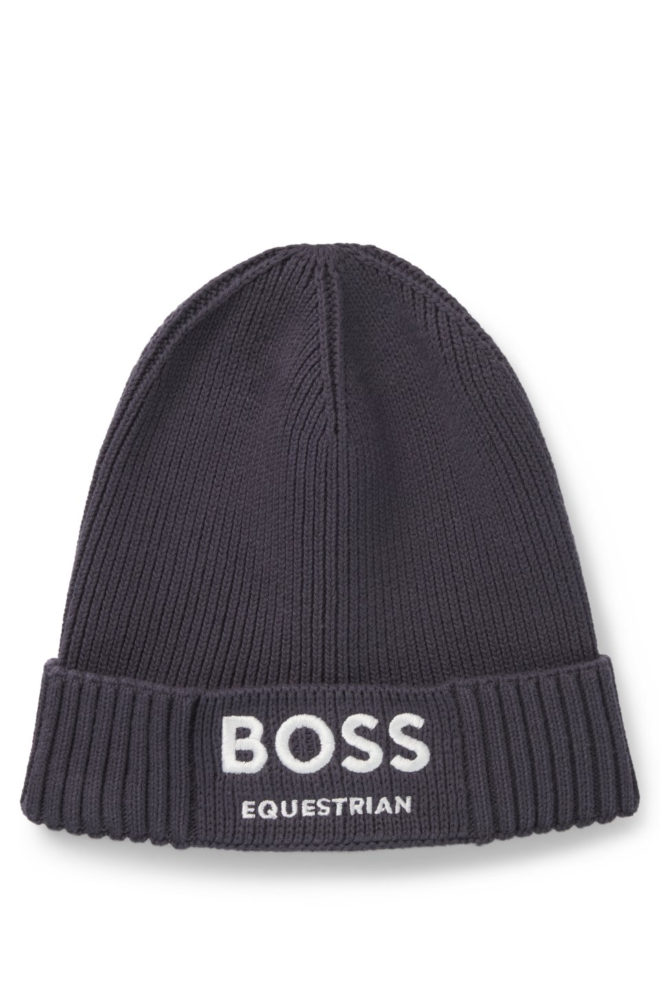 Equestrian fisherman beanie hat in cotton