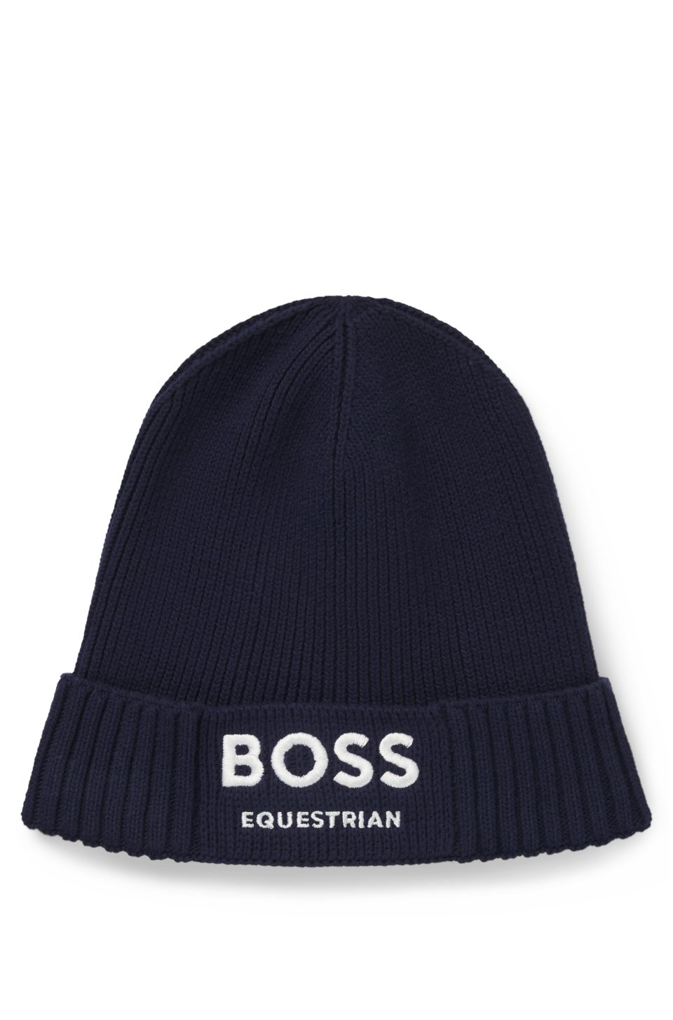 Equestrian fisherman beanie hat in cotton