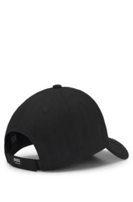 Equestrian cap with crystal logo, Black