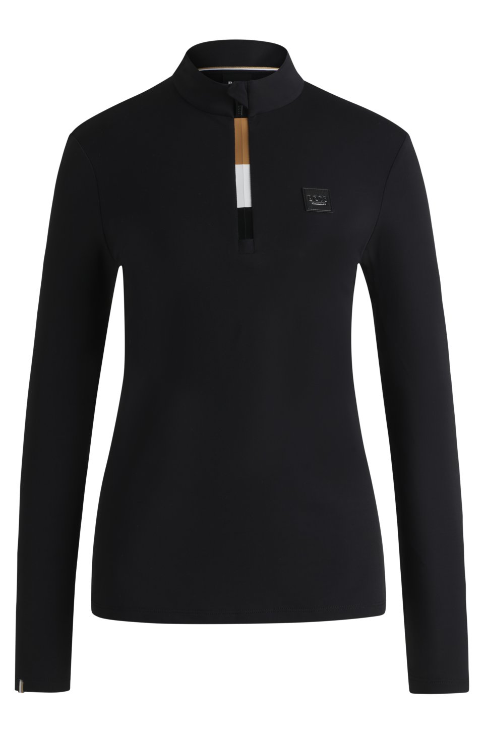 Equestrian slim-fit training shirt in super-stretch fabric