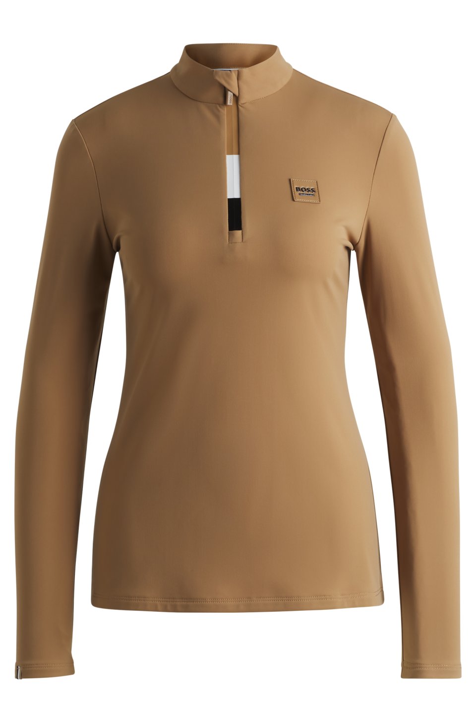 Equestrian slim-fit training shirt in super-stretch fabric