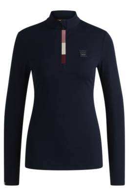 Equestrian slim-fit training shirt in super-stretch fabric 1