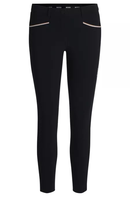 Equestrian slim-fit breeches with knee grip