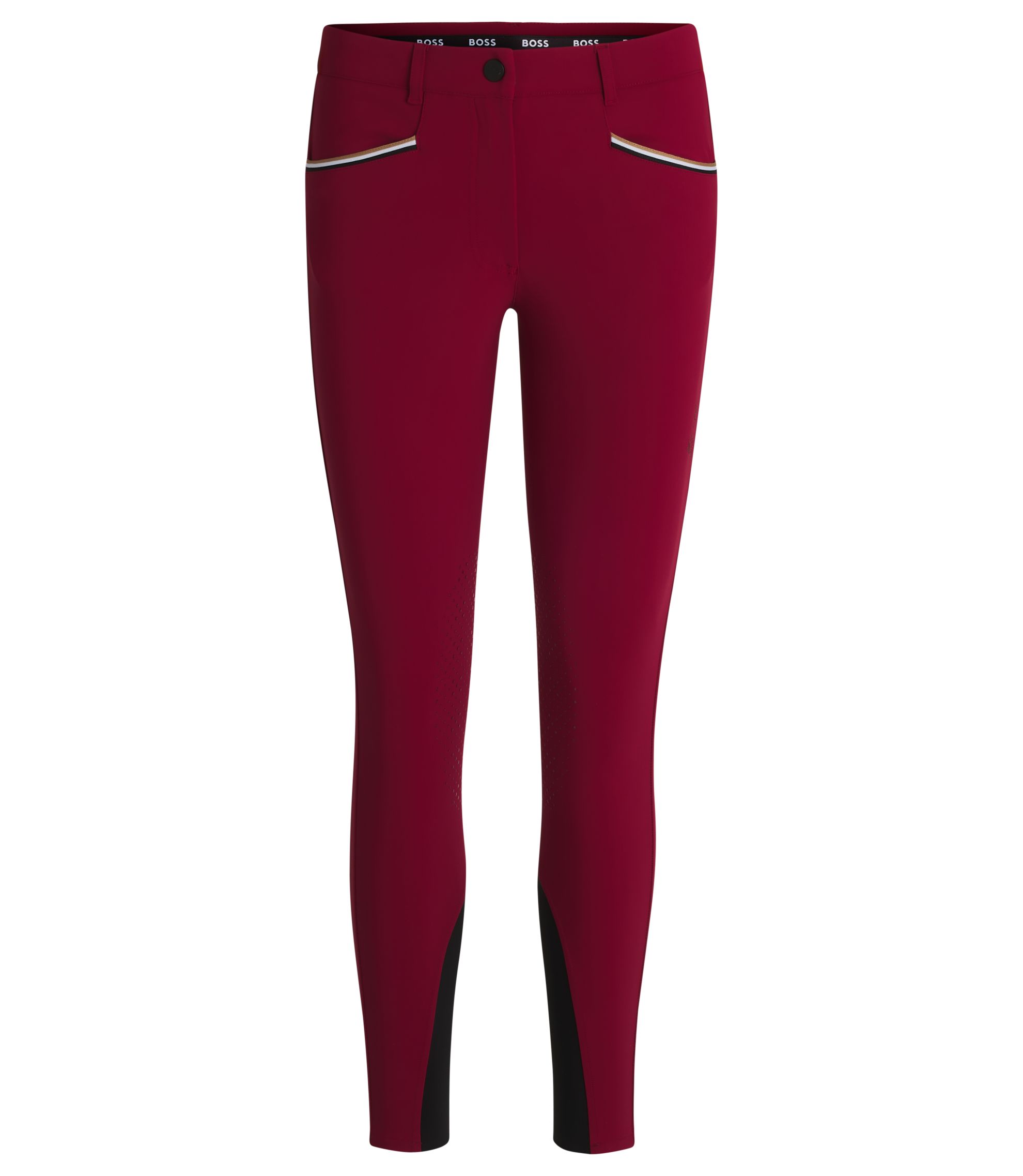 Slim-Fit Reithose mit Kniebesatz