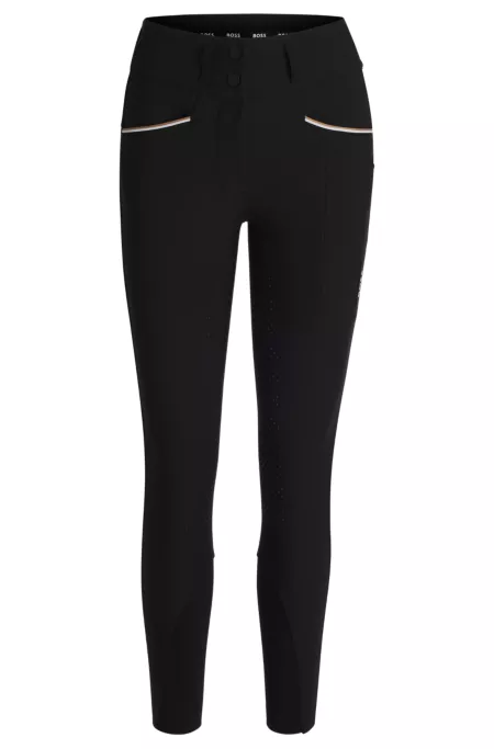 Equestrian slim-fit breeches with full grip