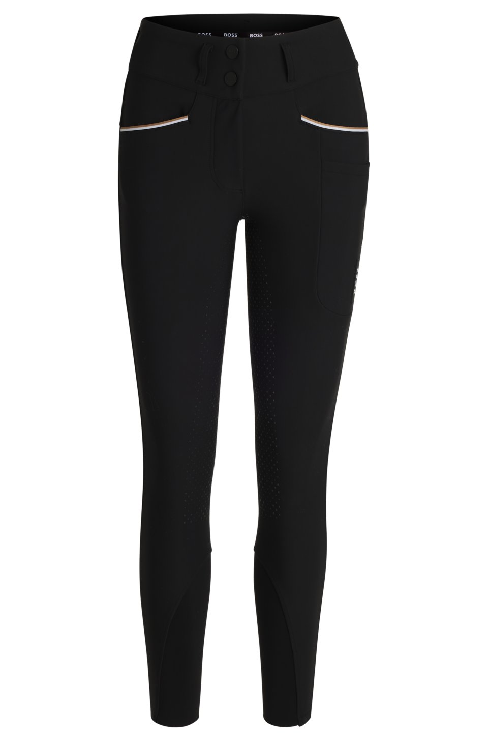 Equestrian slim-fit breeches with full grip