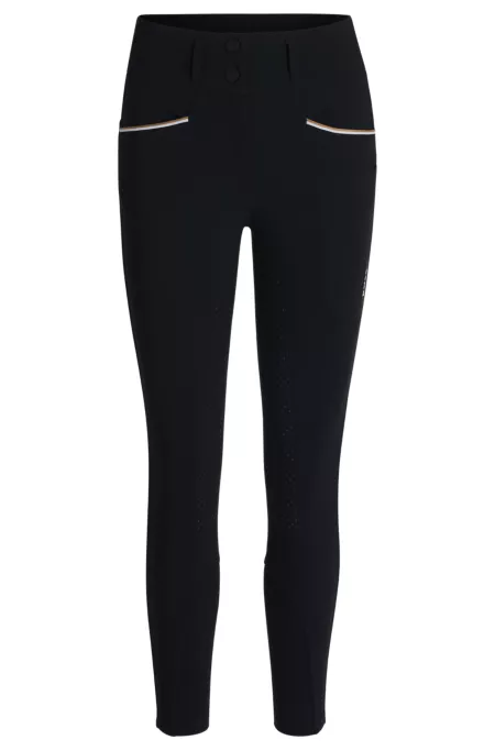 Equestrian slim-fit breeches with full grip