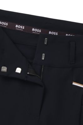 Equestrian slim-fit breeches with full grip, Dark Blue