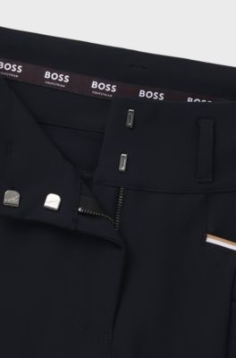 Equestrian slim-fit breeches with full grip, Dark Blue