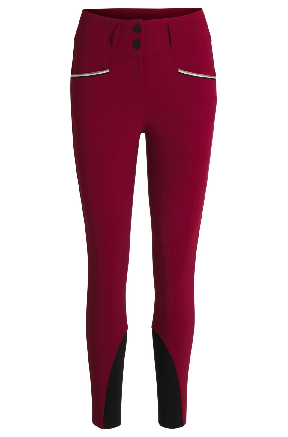 Equestrian slim-fit breeches with full grip
