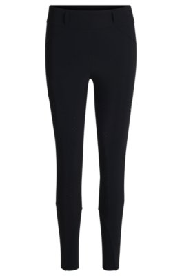Equestrian slim-fit riding leggings with full grip