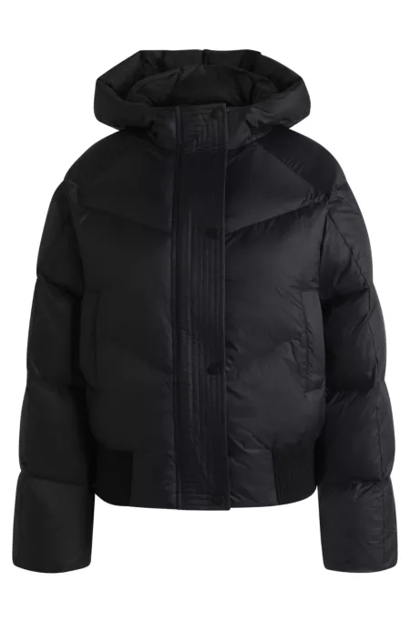 Equestrian water-repellent padded jacket in a bomber style