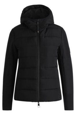 Equestrian water-repellent hybrid padded jacket
