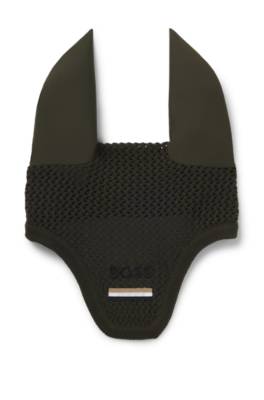 Equestrian fly veil with crochet knit 1