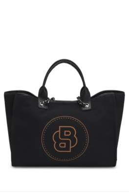 Equestrian shopper bag in coated canvas 1