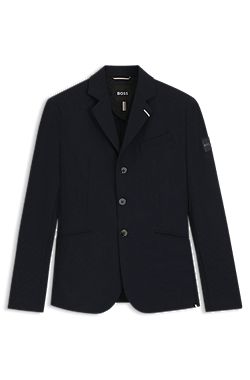 Equestrian show jacket in perforated stretch fabric