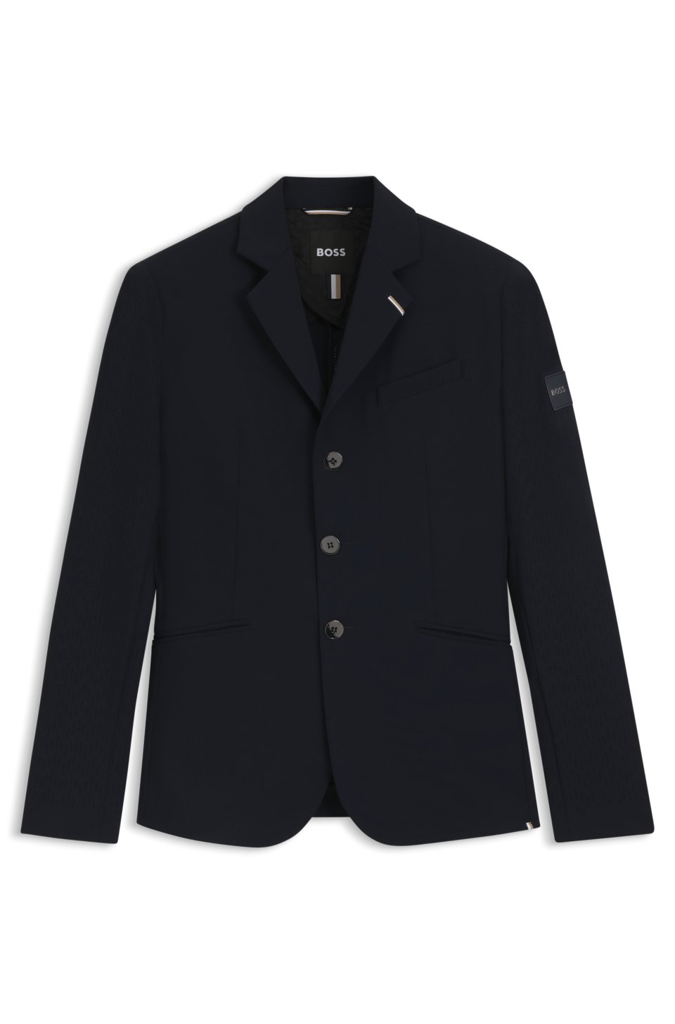 Equestrian show jacket in perforated stretch fabric