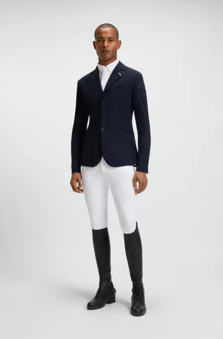 Equestrian show shirt in super-stretch material