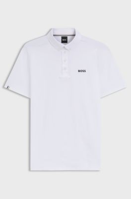 Equestrian show shirt in super-stretch material, White