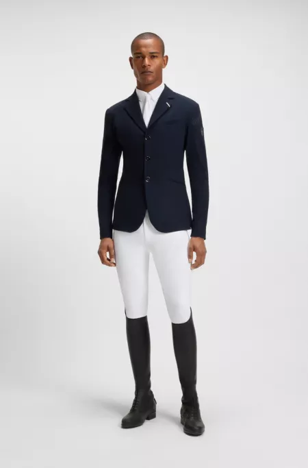 Equestrian show shirt in super-stretch material