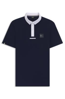 Equestrian show shirt with contrast trims 1
