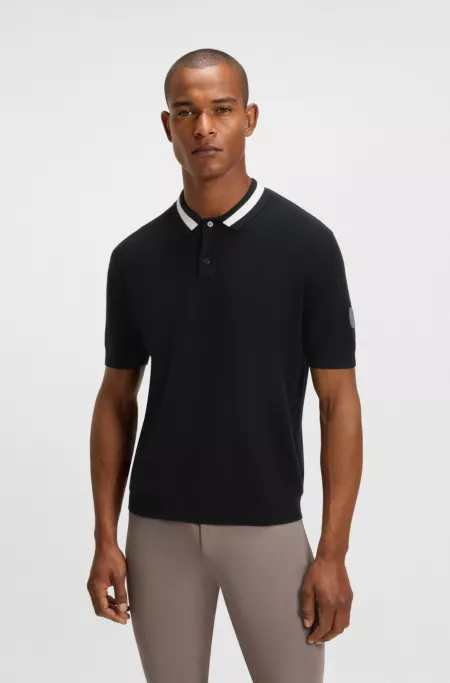 Equestrian Pullover aus Baumwolle mit Polokragen