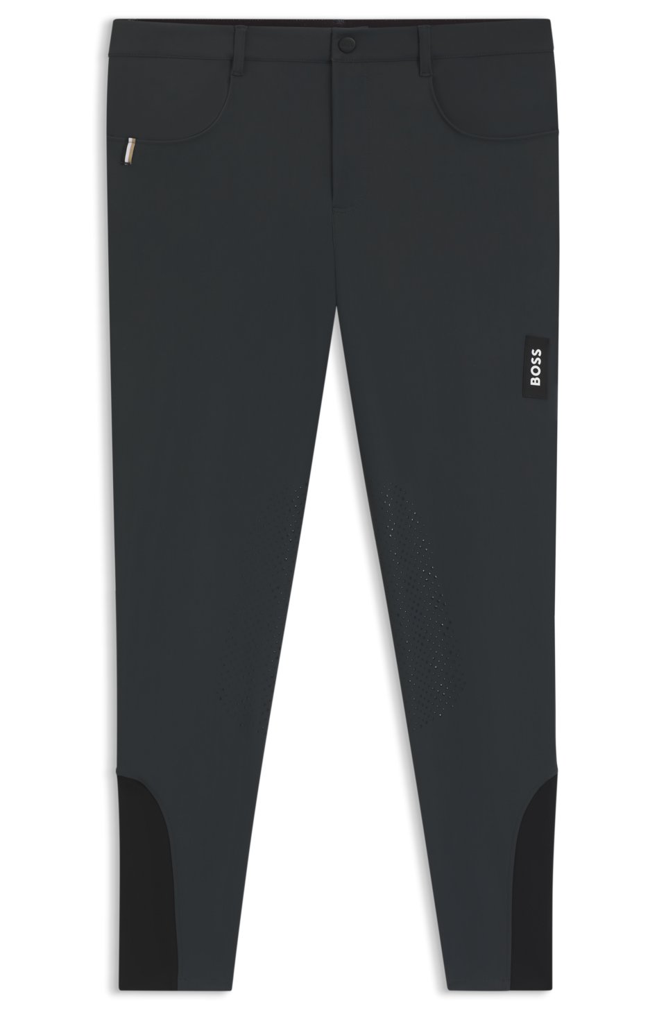 Equestrian knee-grip breeches in power-stretch fabric