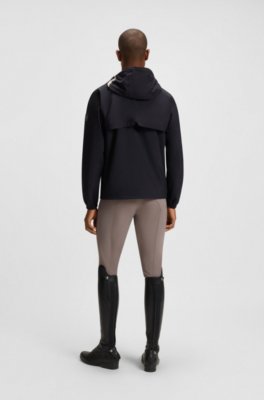 Equestrian waterproof jacket with adjustable hood 3
