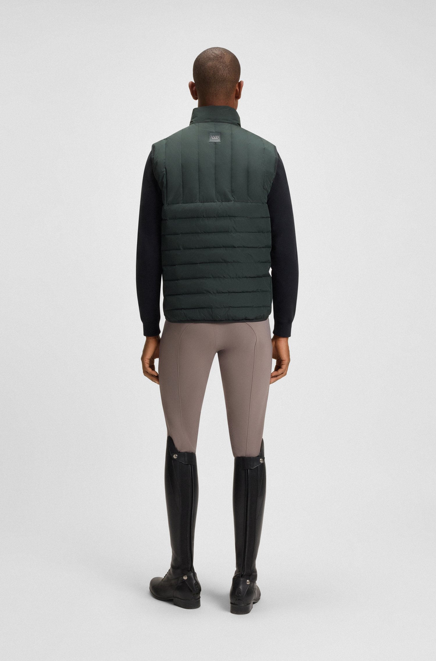 Boss Equestrian waterproof gilet with vertical logo print västar herr – bild 3