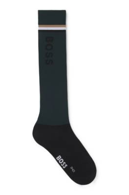 Equestrian riding socks with logo details 1