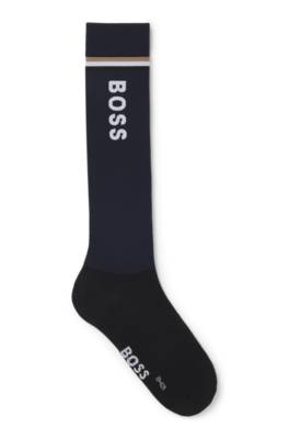 Equestrian riding socks with logo details 1