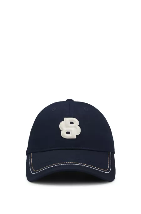 Gorra de algodón de inspiración ecuestre con monograma Double B