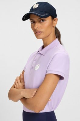 Equestrian cotton cap with Double B monogram, Dark Blue