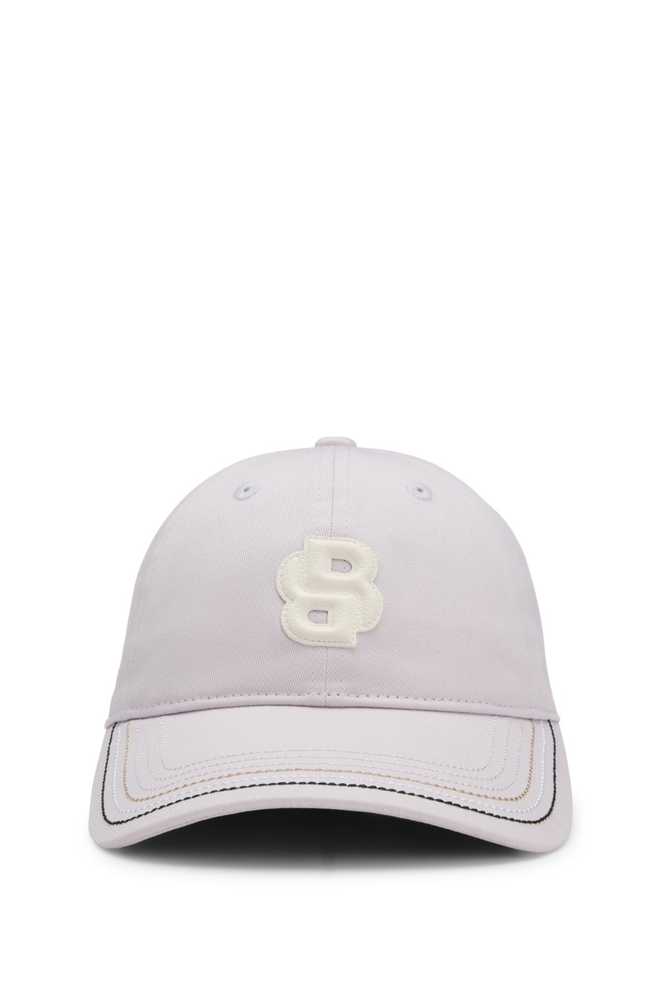 Equestrian cotton cap with Double B monogram