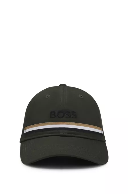 Gorra para equitación de algodón con logo bordado