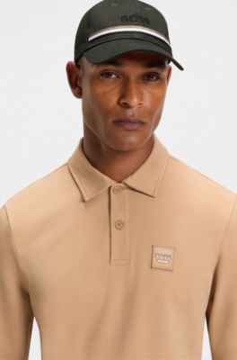 Reitsport-Cap aus Baumwolle mit Logo-Stickerei, Dunkelgr&uuml;n