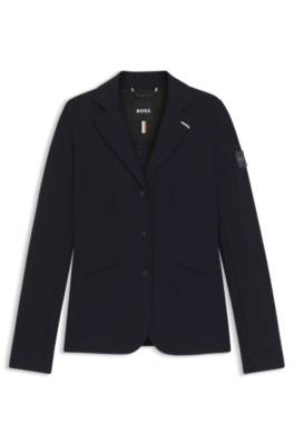 Equestrian show jacket in perforated stretch fabric 1