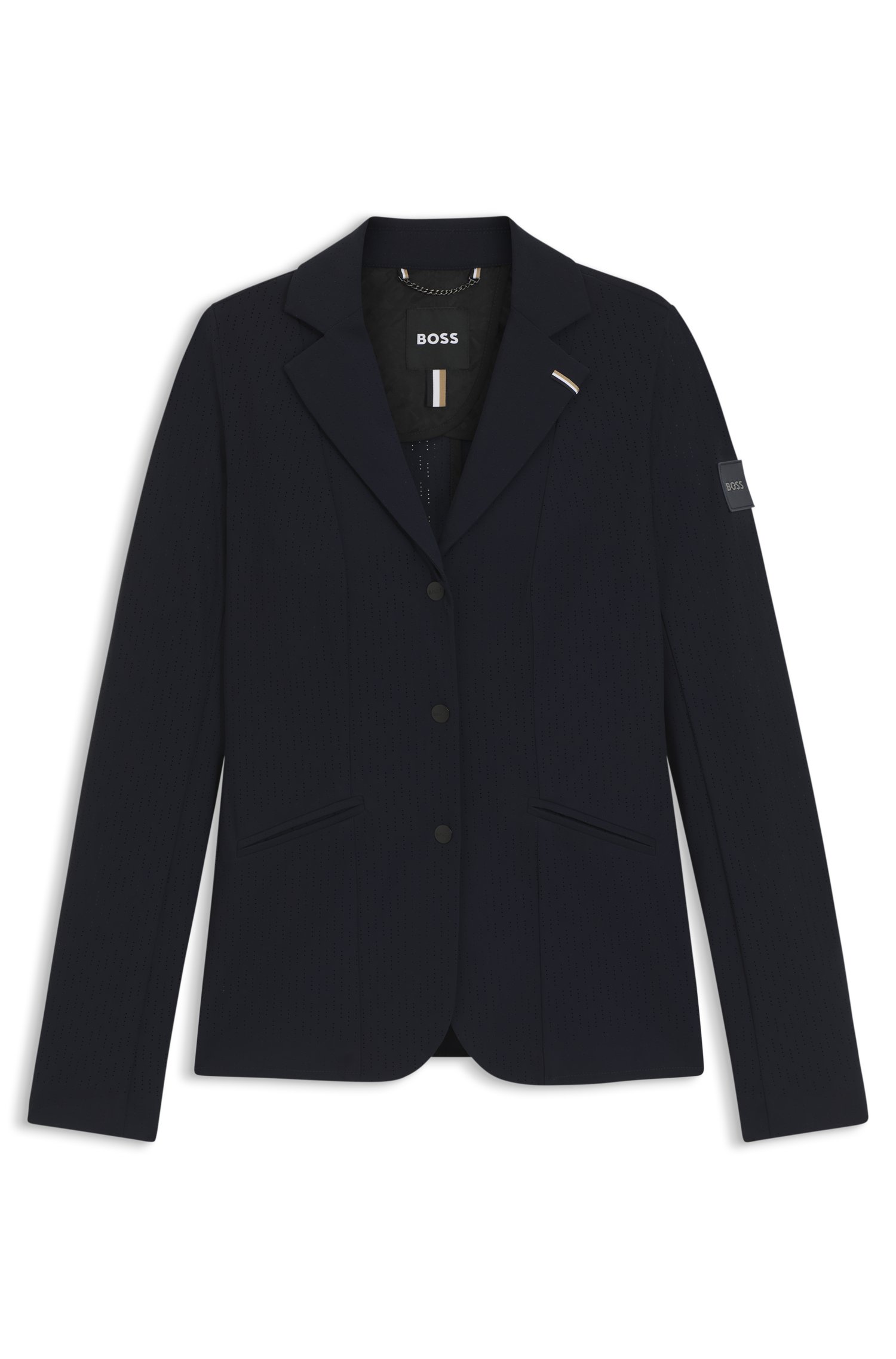 Boss Equestrian show jacket in perforated stretch fabric jackor dam