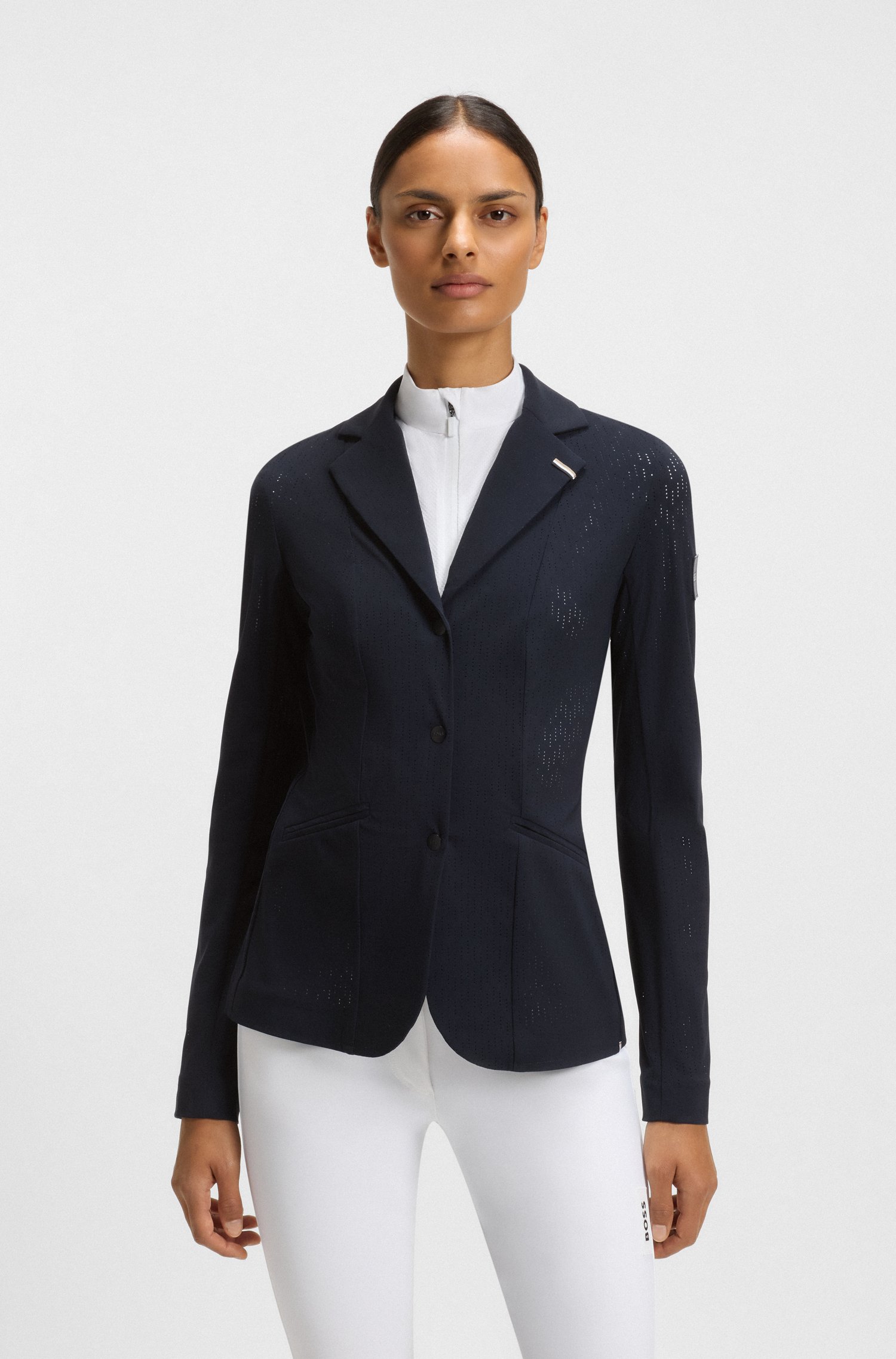 Boss Equestrian show jacket in perforated stretch fabric jackor dam – bild 2