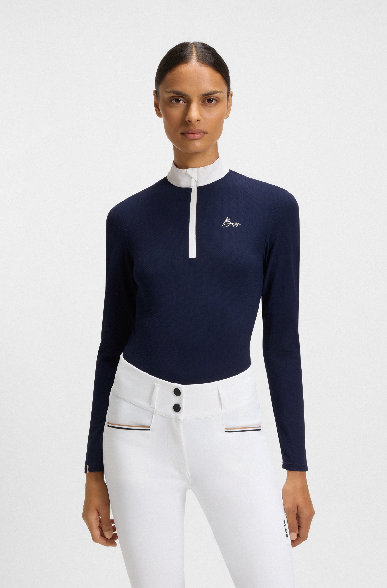 Boss Equestrian show shirt in super-stretch material skjortor & blusar dam – bild 2